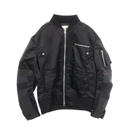 切替 ナイロンジャケット ボンバージャケット ナイロン ブラック サカイ アウター sacai