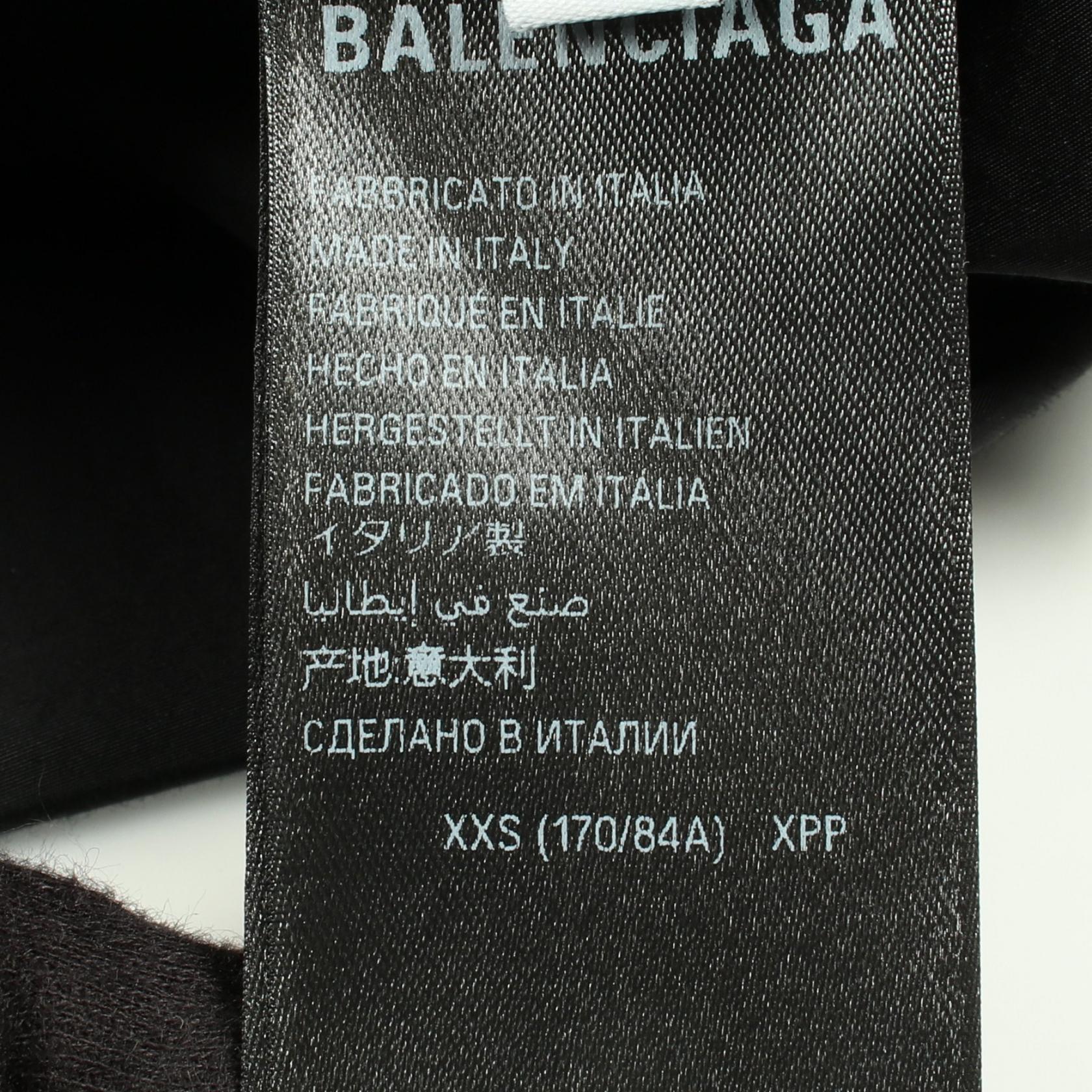 TAPE TYPE バックロゴ ジャケット コットン ナイロン ブラック バレンシアガ アウター BALENCIAGA