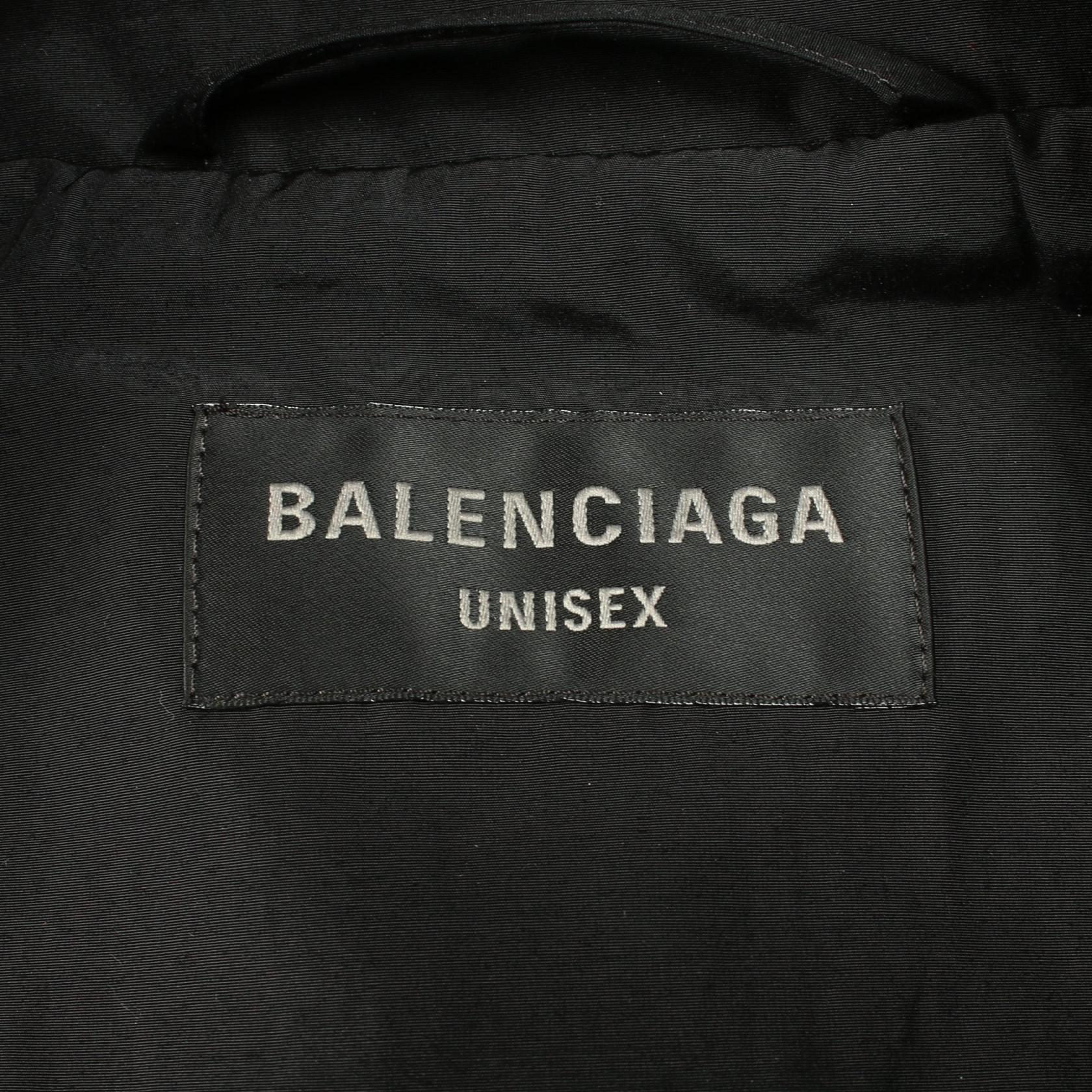 TAPE TYPE バックロゴ ジャケット コットン ナイロン ブラック バレンシアガ アウター BALENCIAGA