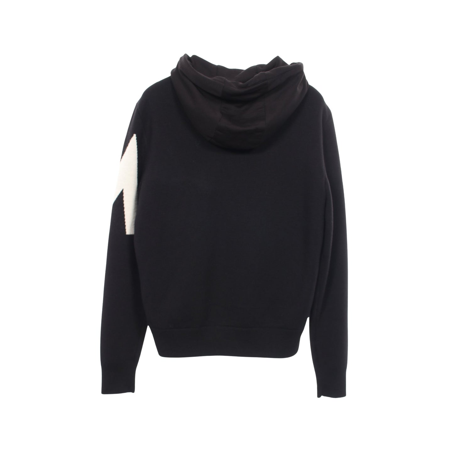 CARDIGAN TRICOT ニット切替 フード付き ダウンジャケット ウール ナイロン コットン ブラック モンクレール アウター MONCLER