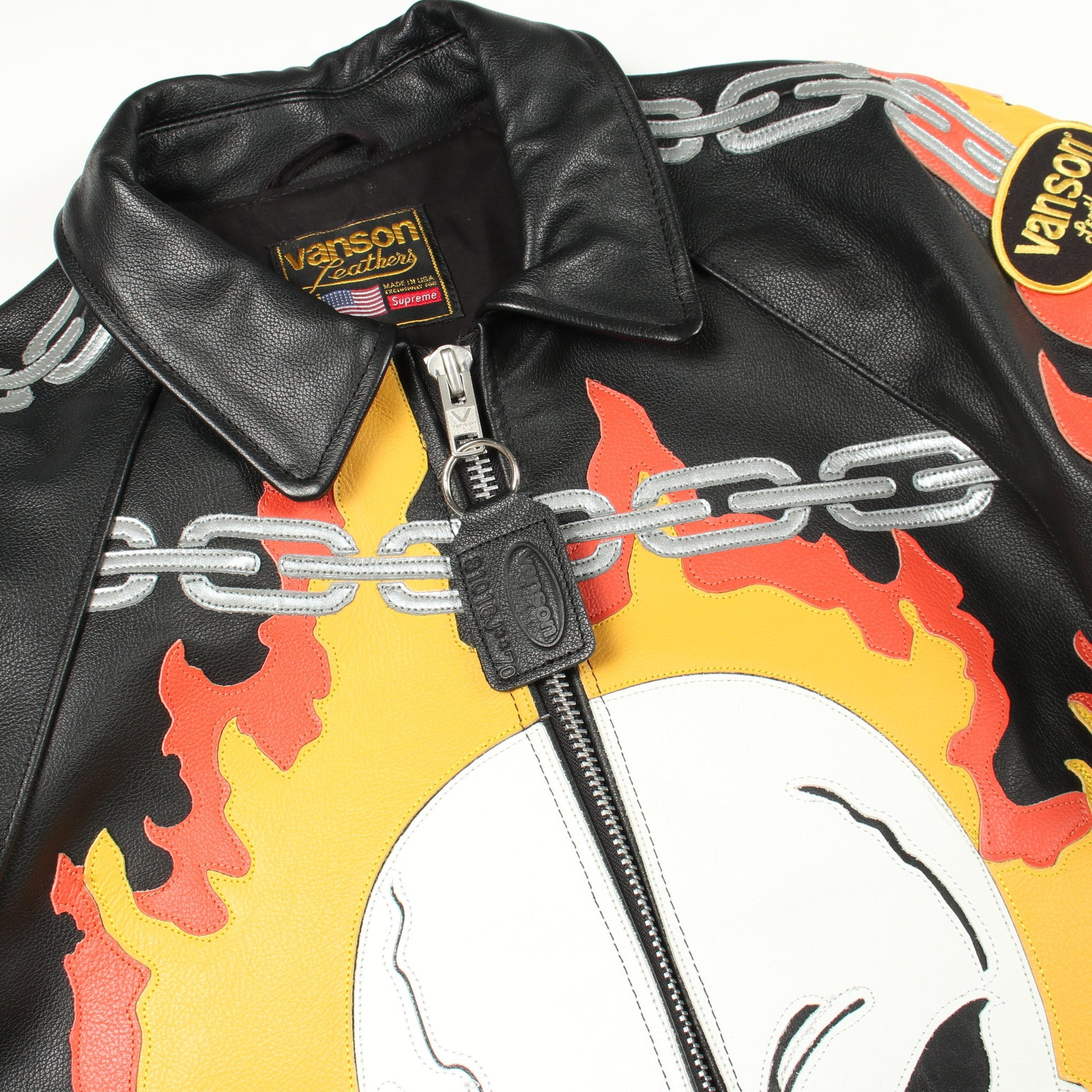 Supreme × Vanson Leathers Ghost rider レザージャケット レザー ブラック マルチカラー シュプリーム アウター Supreme