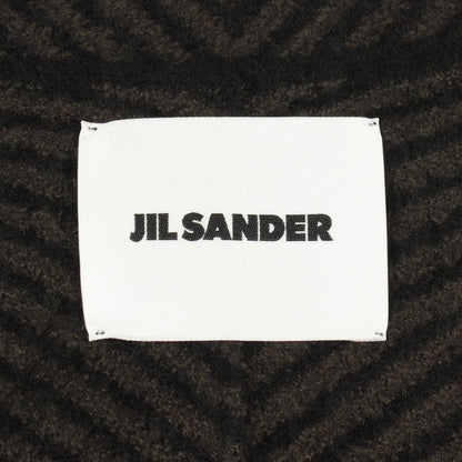 ロング カーディガン ウール ダークグリーン ブラック ジルサンダー トップス JIL SANDER