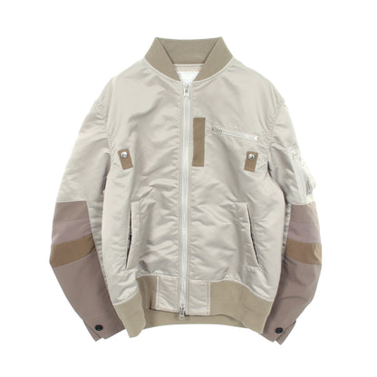 ドッキング ブルゾン ナイロン コットン グレーグリーン サカイ アウター sacai