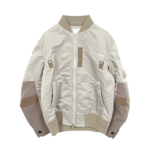 ドッキング ブルゾン ナイロン コットン グレーグリーン サカイ アウター sacai