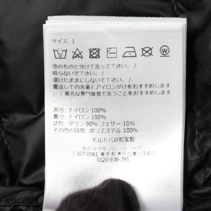 SELVES ダウンジャケット ナイロン ブラック モンクレール アウター MONCLER
