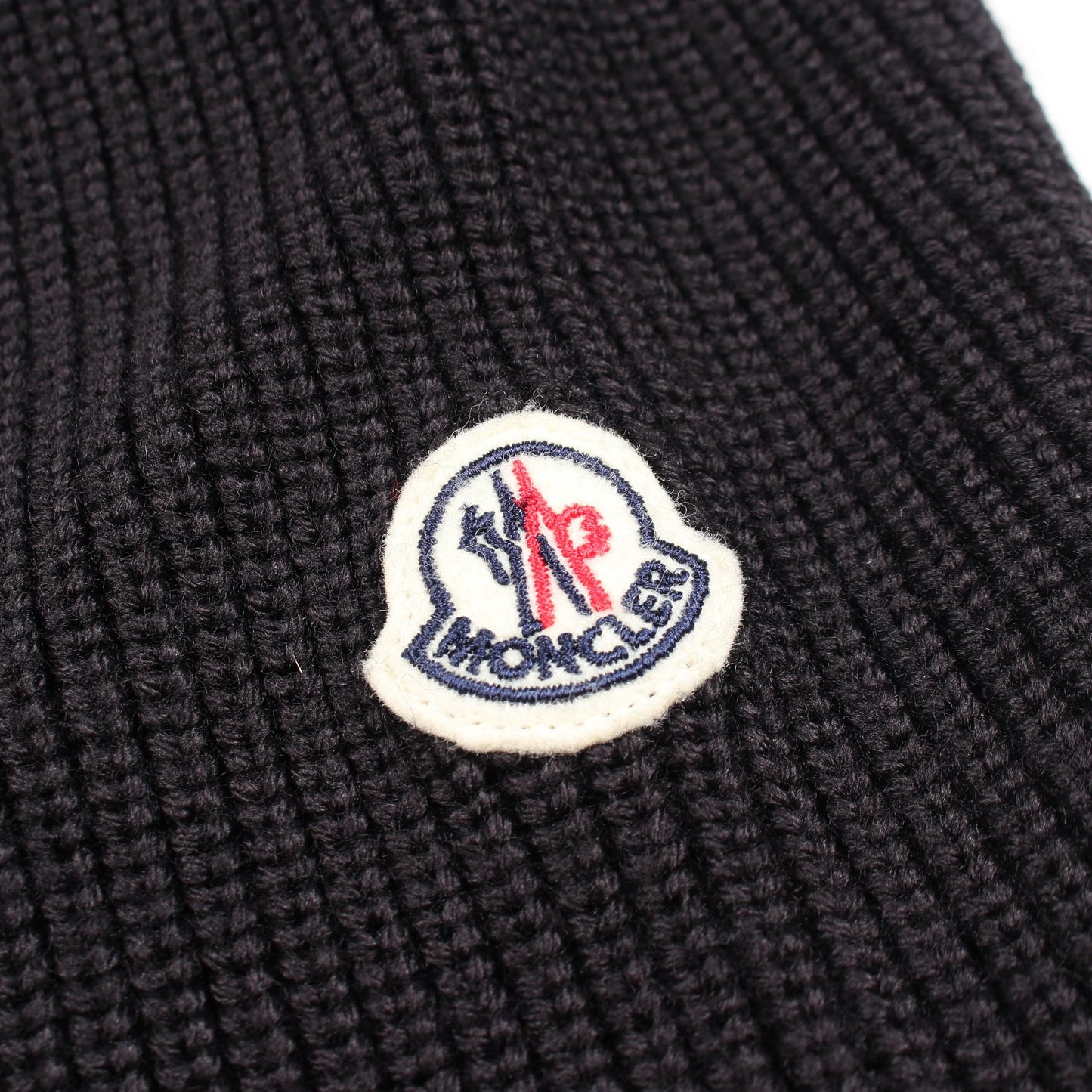 CARDIGAN TRICOT ニット切替 フード付き ダウンジャケット ナイロン ウール ブラック モンクレール