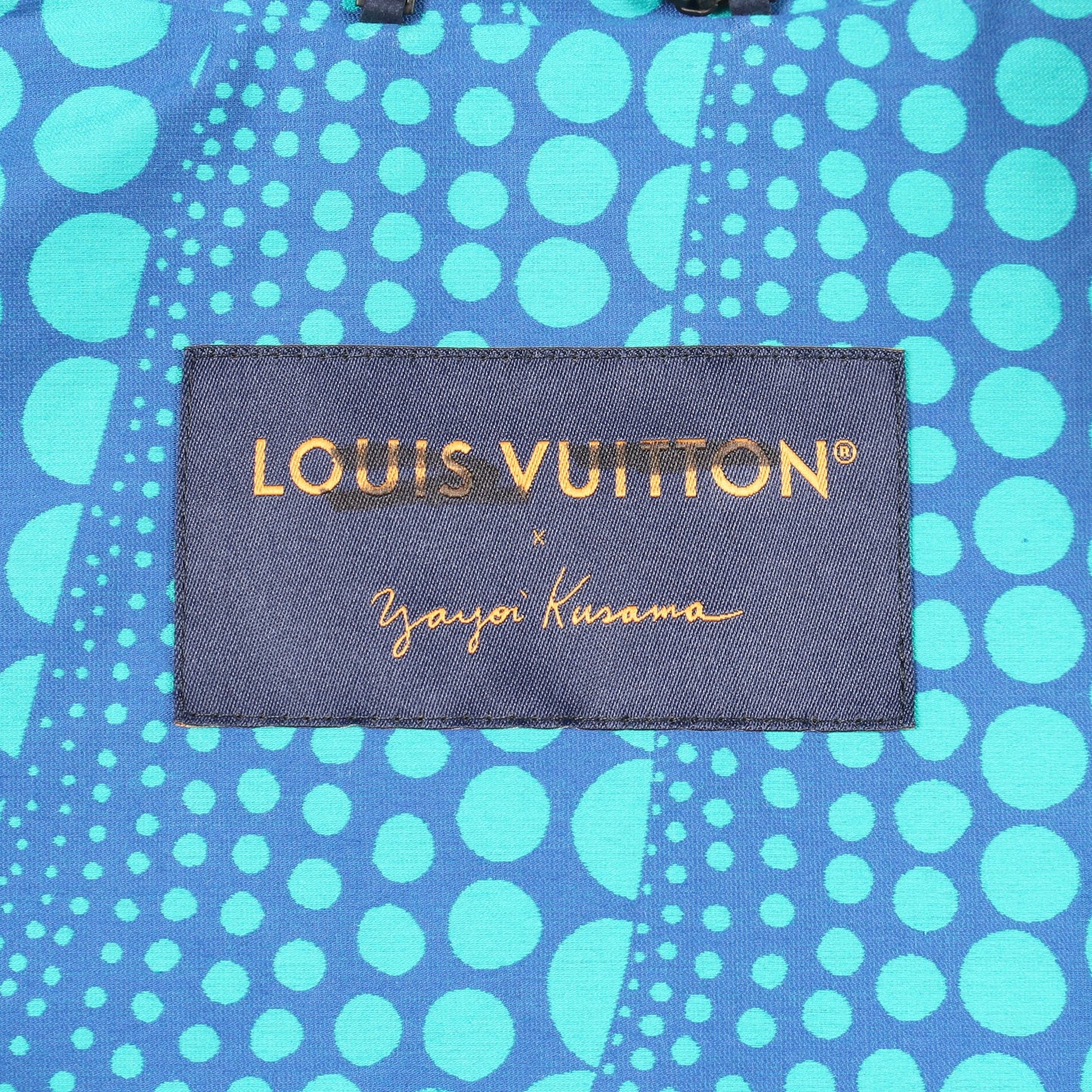 LOUIS VUITTON × yayoi kusama オールオーバーパンプキン ブルゾン コットン ナイロン ブルー ターコイズブルー ルイヴィトン アウター LOUIS VUITTON
