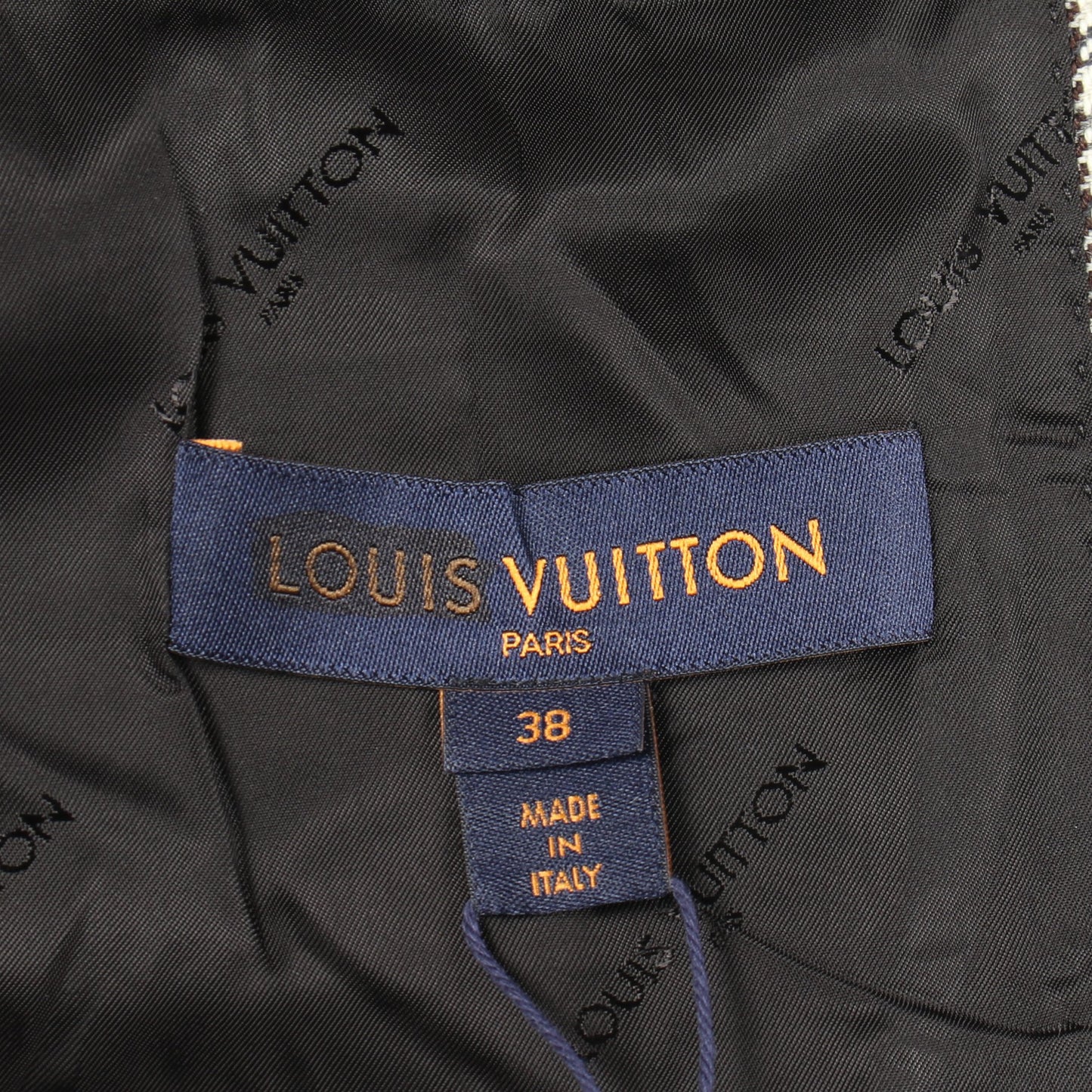 チェック ジャケット ウール アイボリー ブラウン ダークブラウン ルイヴィトン アウター LOUIS VUITTON