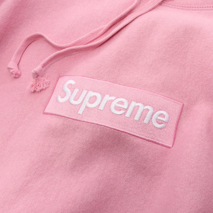 Box Logo Hooded Sweatshirt プルオーバーパーカー コットン ピンク シュプリーム