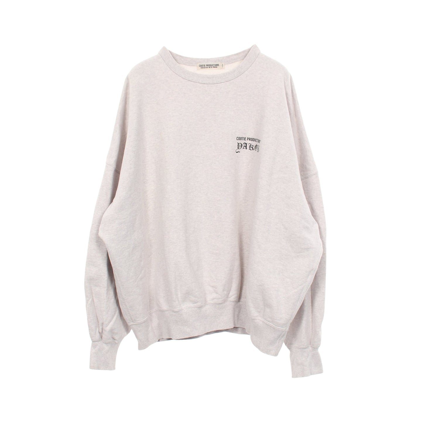 COOTIE PRODUCTIONS × Jakob Morley スウェットシャツ コットン グレー クーティープロダクションズ