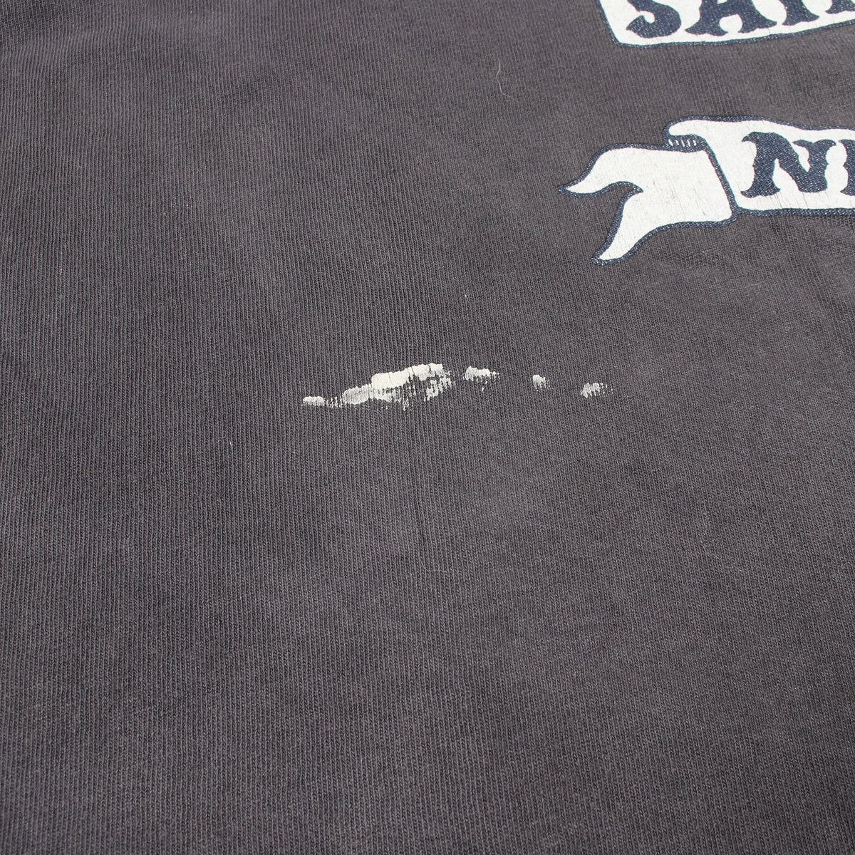 SAINT MICHAEL × NEIGHBORHOOD スカルプリント ユーズド加工 ペイント加工 半袖Tシャツ コットン グレー セント マイケル トップス SAINT MICHAEL