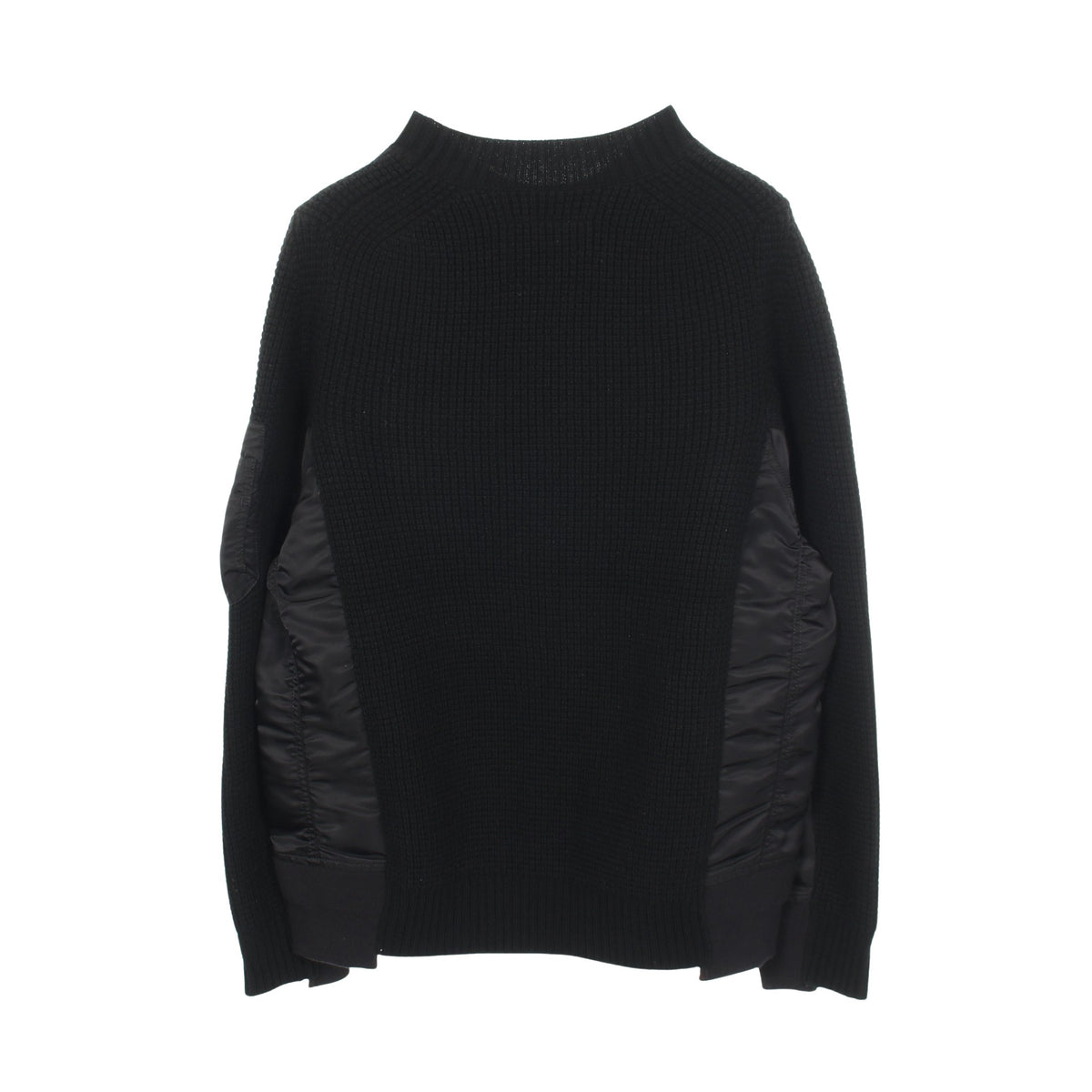 切替 ニット ウール ナイロン ブラック サカイ トップス sacai