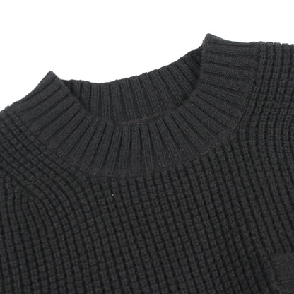 切替 ニット ウール ナイロン ブラック サカイ トップス sacai