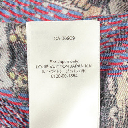 モノグラム フラワー ペイズリー 長袖 シャツ シルク オフホワイト マルチカラー ルイヴィトン トップス LOUIS VUITTON