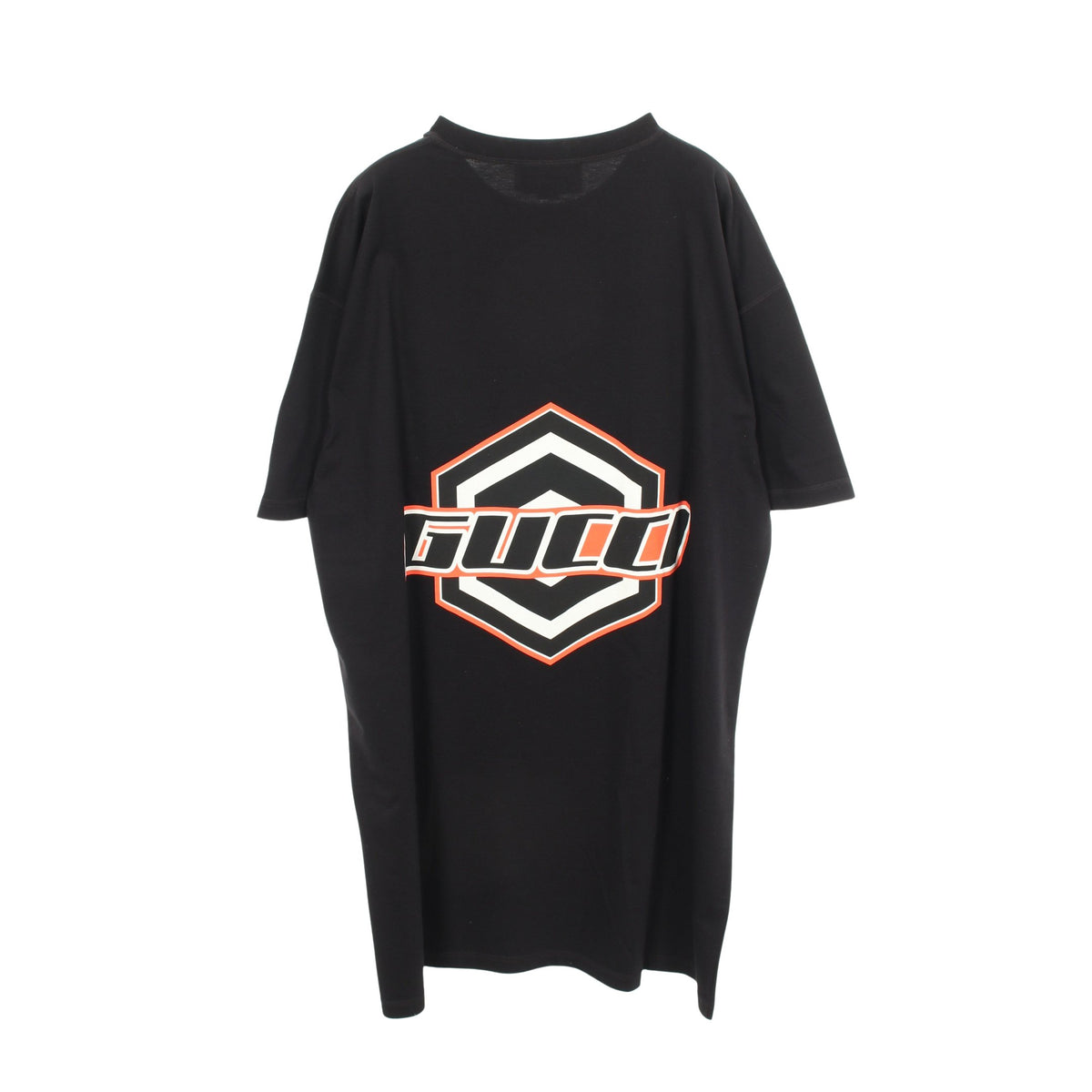 ロゴ ワッペン オーバーサイズ 半袖Tシャツ コットン ブラック グッチ トップス GUCCI