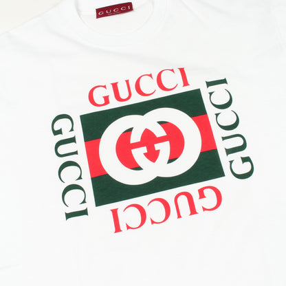 ロゴ 半袖Tシャツ コットン ホワイト グッチ