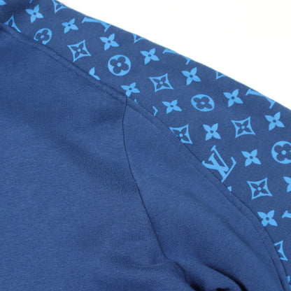モノグラム サークルカット プルオーバーパーカー コットン ブルー ルイヴィトン トップス LOUIS VUITTON