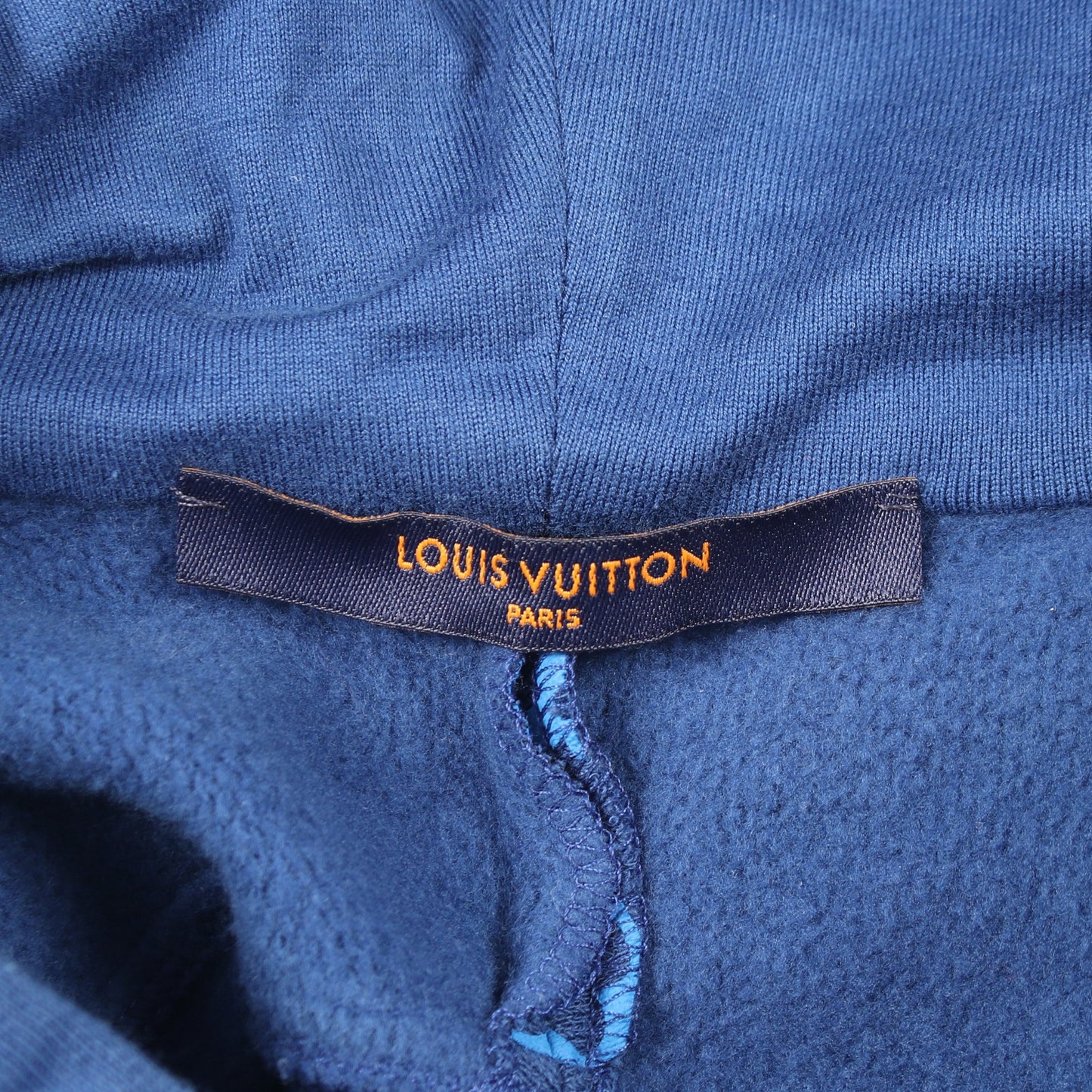 モノグラム サークルカット プルオーバーパーカー コットン ブルー ルイヴィトン トップス LOUIS VUITTON