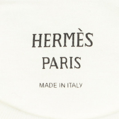 パルフロワリミックス 半袖Tシャツ コットン ホワイト エルメス トップス HERMES