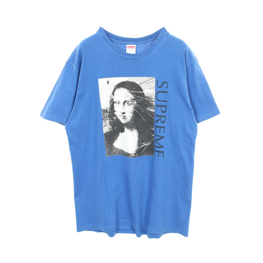 Mona Lisa 半袖Tシャツ コットン ブルー シュプリーム