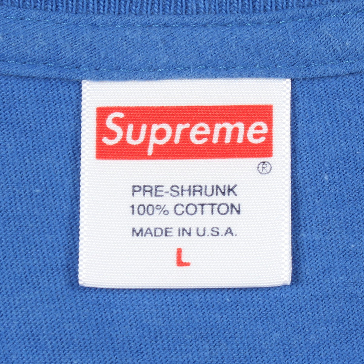Mona Lisa 半袖Tシャツ コットン ブルー シュプリーム トップス Supreme