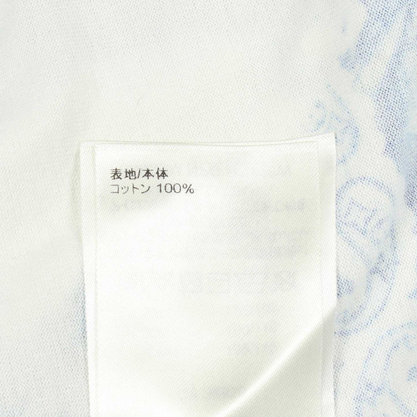 モノグラムバンダナプリント クルーネック 半袖Tシャツ コットン ホワイト ブルー ルイヴィトン