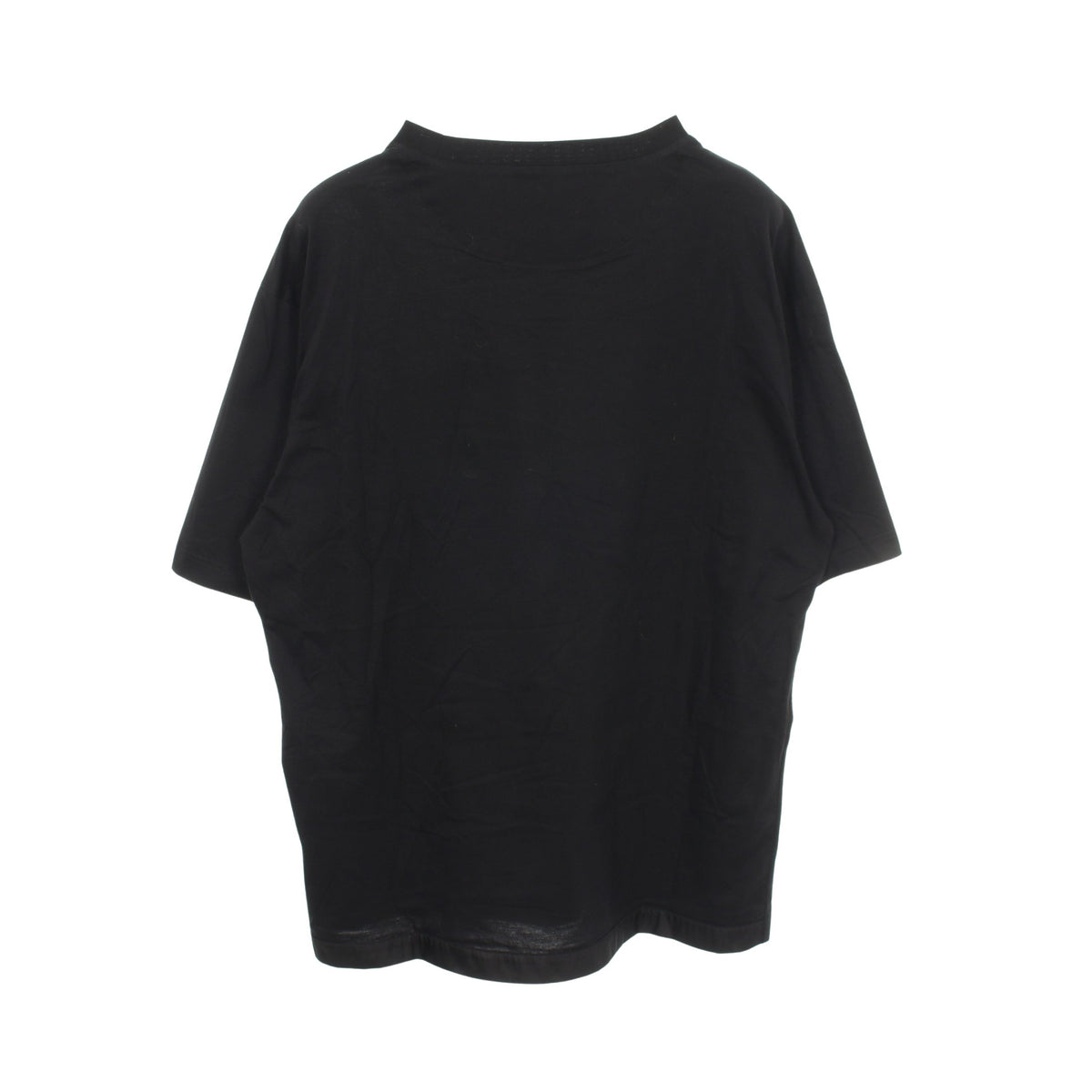 Re-Nylon トライアングルロゴ クルーネック 半袖Tシャツ コットン ブラック プラダ トップス PRADA
