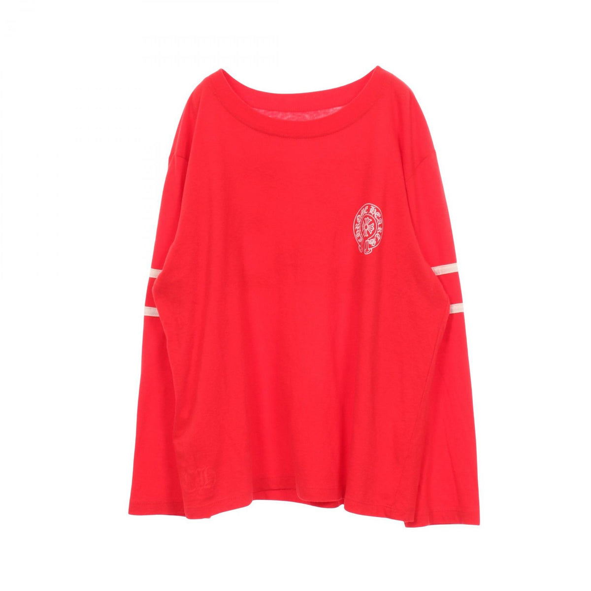 ホースシュー 33 長袖Tシャツ コットン レッド クロムハーツ トップス Chrome Hearts