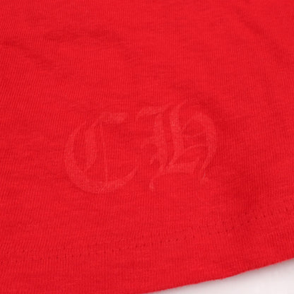 ホースシュー 33 長袖Tシャツ コットン レッド クロムハーツ トップス Chrome Hearts