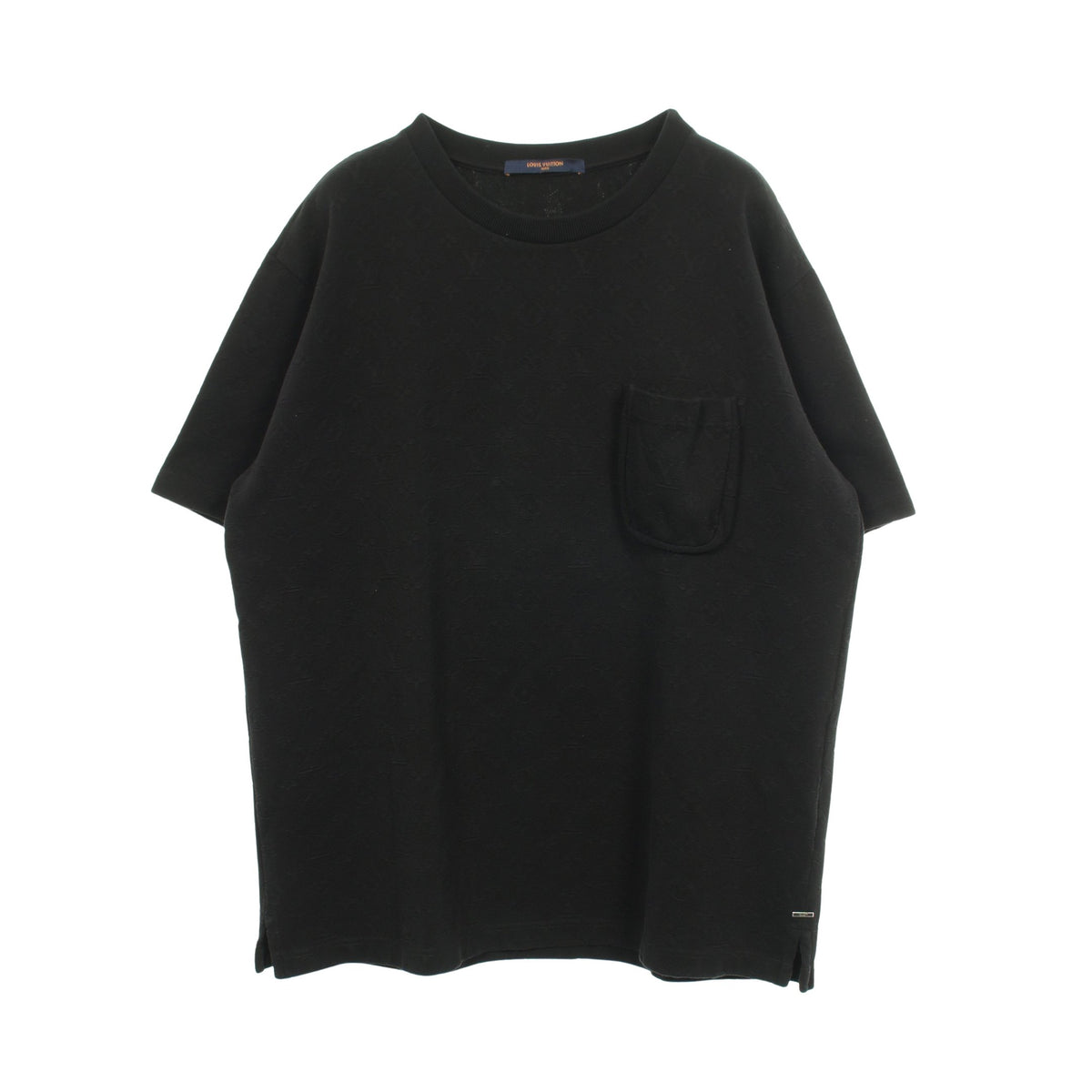 3Dポケット モノグラム 半袖Tシャツ コットン ブラック ルイヴィトン トップス LOUIS VUITTON