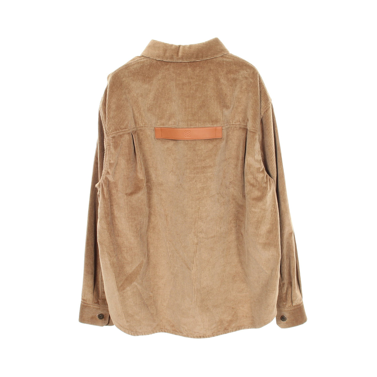 コーデュロイ オーバーシャツ ジャケット カバーオール コットン ブラウン ロエベ アウター LOEWE