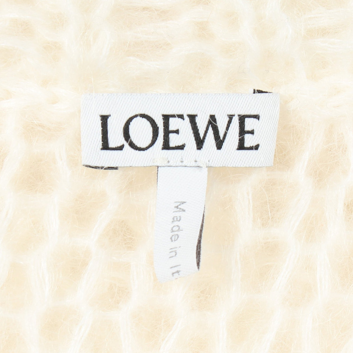 アナグラム ベスト モヘヤ ナイロン ウール ホワイト ロエベ トップス LOEWE