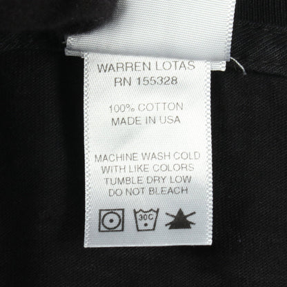 HOUSTON プリント 長袖Tシャツ コットン ブラック ウォーレンロータス トップス Warren Lotas