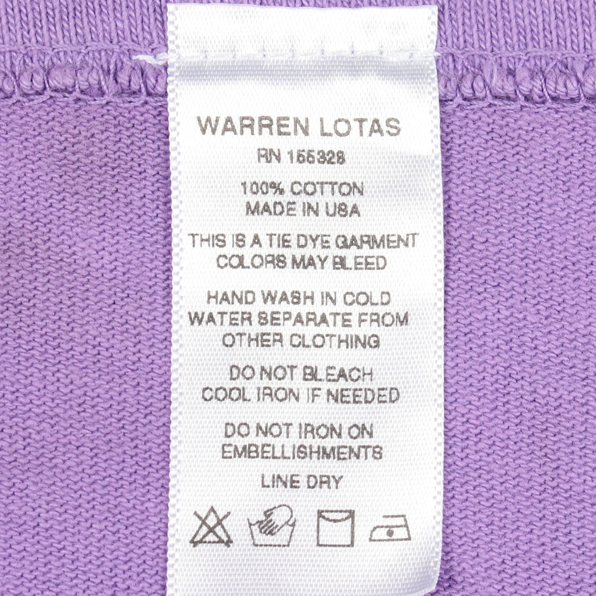 VS THE WORLD タイダイ染め 半袖Tシャツ コットン パープル ブルー ウォーレンロータス トップス Warren Lotas