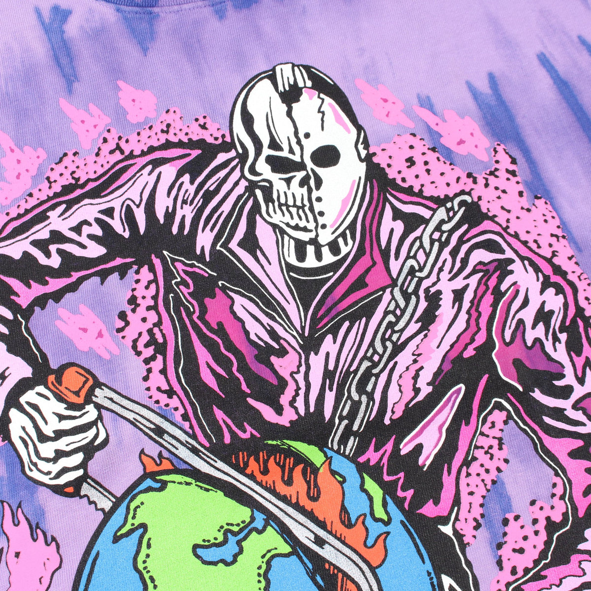 VS THE WORLD タイダイ染め 半袖Tシャツ コットン パープル ブルー ウォーレンロータス トップス Warren Lotas