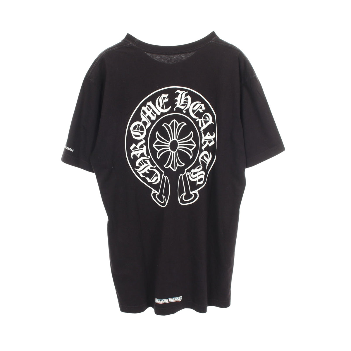 ホースシューロゴ 半袖Tシャツ コットン ブラック クロムハーツ トップス Chrome Hearts