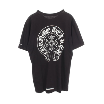 ホースシューロゴ 半袖Tシャツ コットン ブラック クロムハーツ トップス Chrome Hearts
