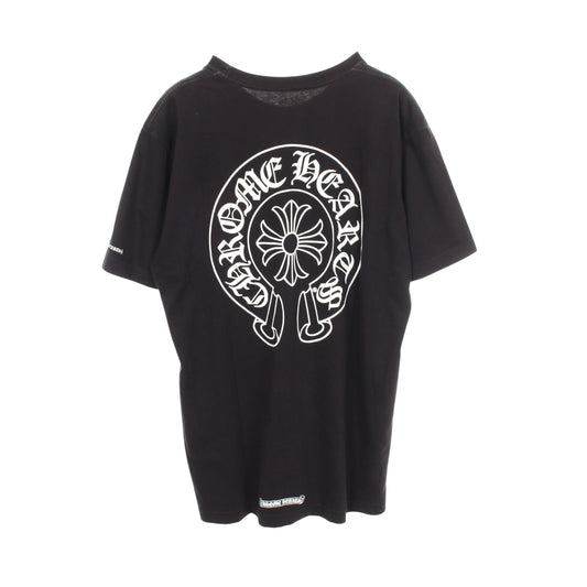 ホースシューロゴ 半袖Tシャツ コットン ブラック クロムハーツ