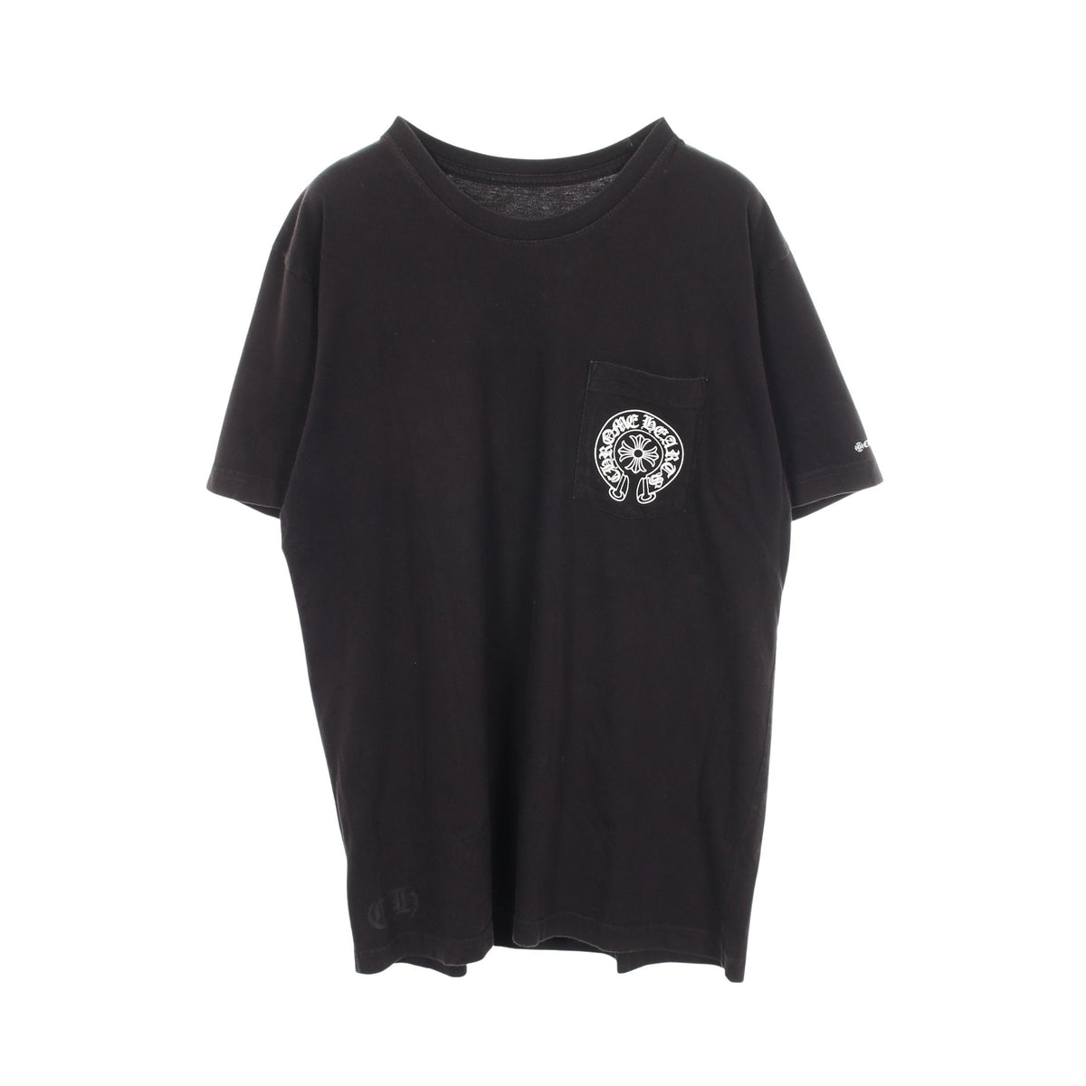 ホースシューロゴ 半袖Tシャツ コットン ブラック クロムハーツ トップス Chrome Hearts