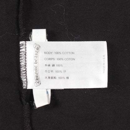 ホースシューロゴ 半袖Tシャツ コットン ブラック クロムハーツ トップス Chrome Hearts