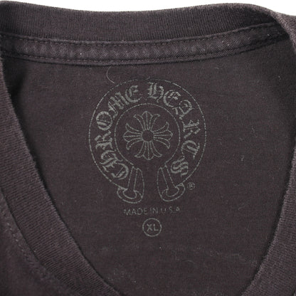 ホースシューロゴ 半袖Tシャツ コットン ブラック クロムハーツ トップス Chrome Hearts