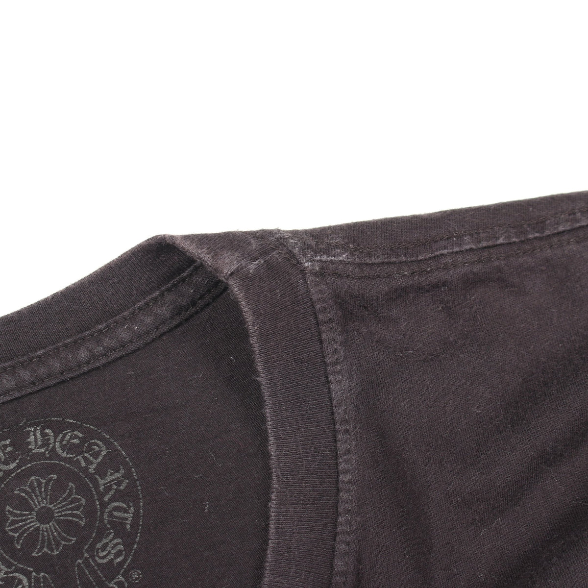 ホースシューロゴ 半袖Tシャツ コットン ブラック クロムハーツ トップス Chrome Hearts