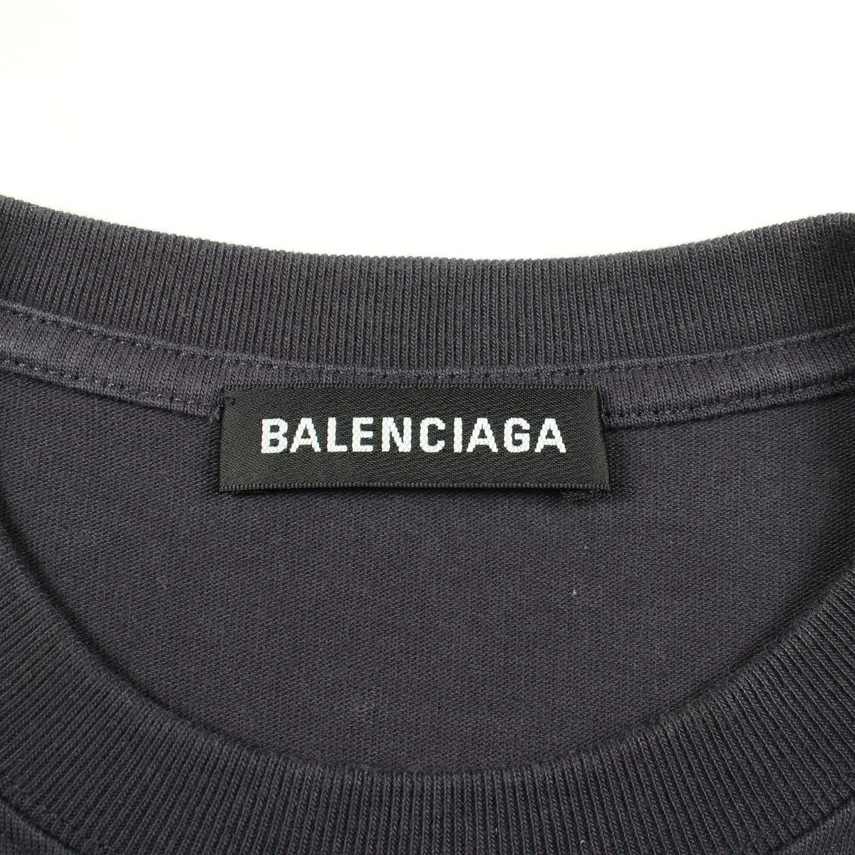 BBロゴ 半袖Tシャツ コットン ネイビー バレンシアガ トップス BALENCIAGA