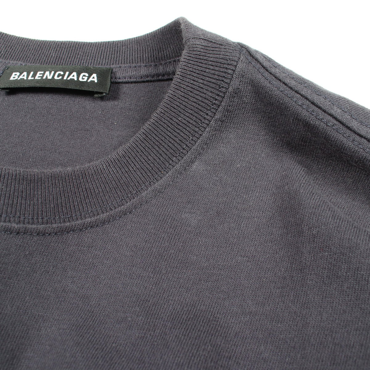BBロゴ 半袖Tシャツ コットン ネイビー バレンシアガ トップス BALENCIAGA