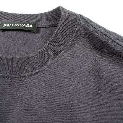 BBロゴ 半袖Tシャツ コットン ネイビー バレンシアガ トップス BALENCIAGA