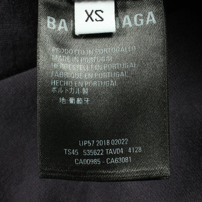 BBロゴ 半袖Tシャツ コットン ネイビー バレンシアガ トップス BALENCIAGA