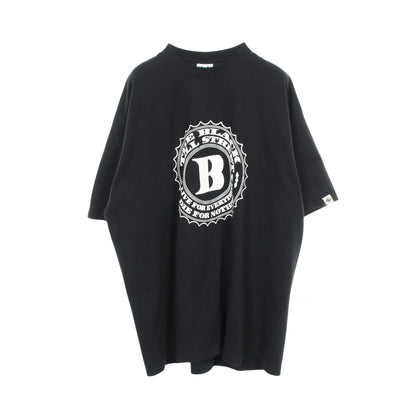ロゴプリント 半袖Tシャツ コットン ブラック ザ ブラック ウォール ストリート トップス THE BLACK WALL STREET