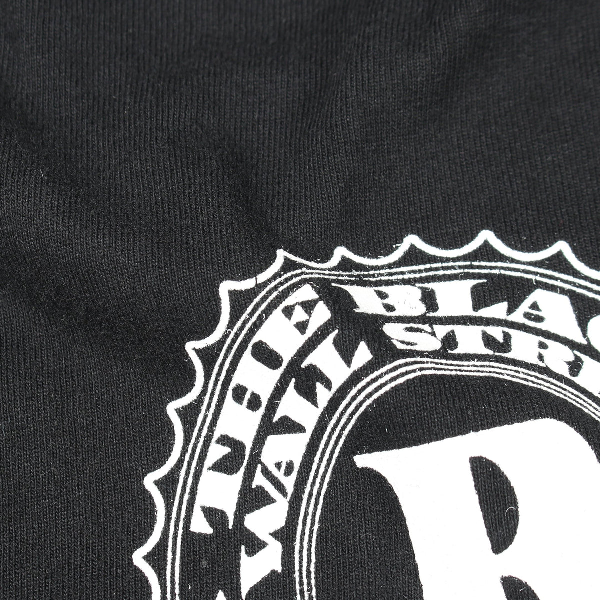 ロゴプリント 半袖Tシャツ コットン ブラック ザ ブラック ウォール ストリート トップス THE BLACK WALL STREET