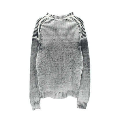ロゴパッチ クルーネック ニット コットン グレー ネイビー アクネストゥディオズ トップス Acne Studios