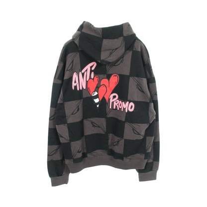 99 EYES HOODIE ニューヨーク限定 プルオーバーパーカー コットン ブラック グレー アンチプロモ トップス ANTI PROMO